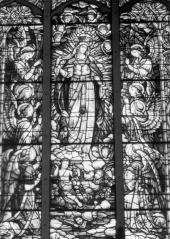 thumbs/CAMPUS 14 OUR LADY'S WINDOW ON RIGHT SIDE OF CHAPEL  FAVORITE OF JOYCE KILMER 1917.jpg